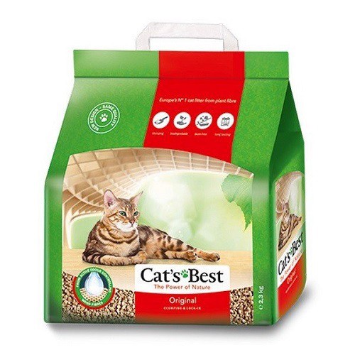 [CHÍNH HÃNG] LÓT Ổ VỆ SINH CAT'S BEST CHO MÈO - ORIGINAL - GÓI 5L~2.1KG