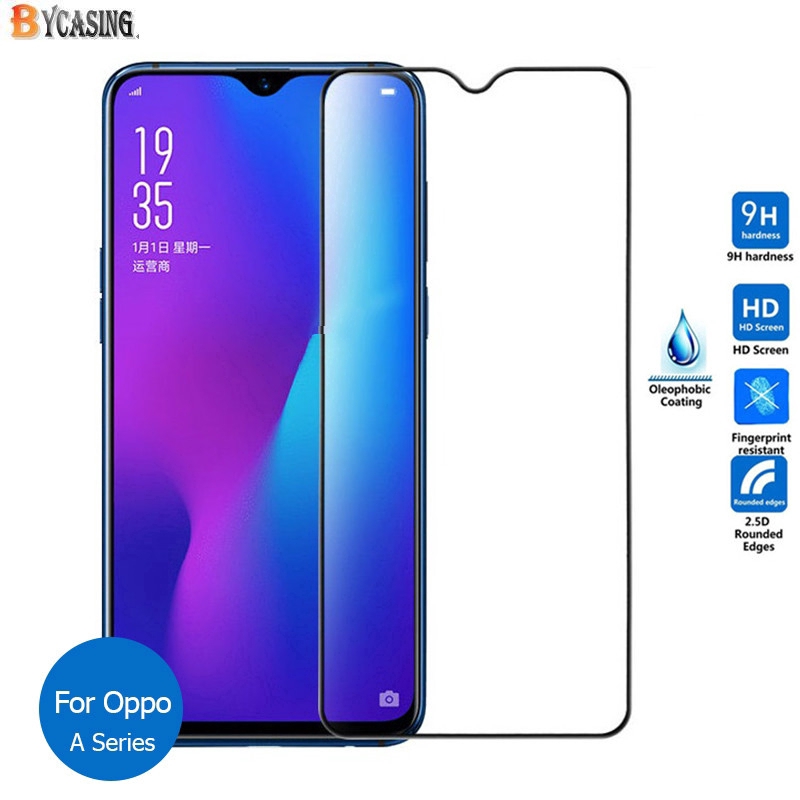 Kính cường lực cho Oppo A9 2020 Oppo A5 2020 OPPO A54 OPPO A53 A5S A3S A12 A59 F1S F11 Pro F9 Pro F7 F5 A57 A79 A73 A83