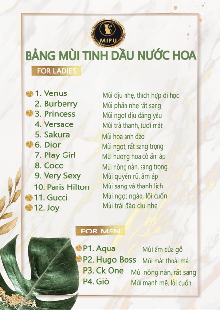 [CHÍNH HÃNG] Nước hoa size 35ml MiPu Perfume | BigBuy360 - bigbuy360.vn