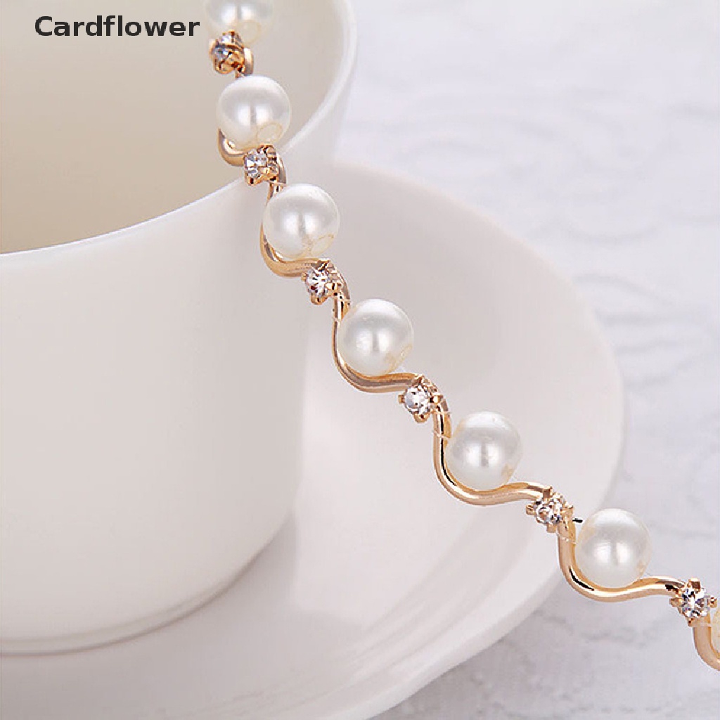 Băng Đô Cài Tóc Bằng Kim Loại Màu Vàng Kim &lt; Cardflower &gt; Cho Nữ