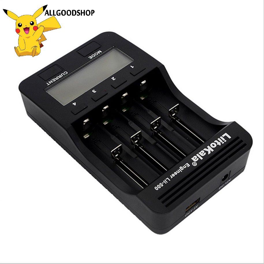 111all} Liitokala Lii-500 18650 26650 21700 4-Slot LCD Smart Universal Battery Charger