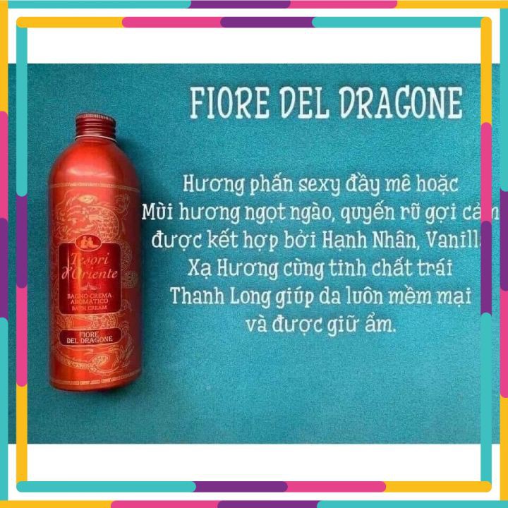 Sữa Tắm Ý Hương Nước Hoa Tesori D’Oriente , Sữa Tắm Dưỡng Ẩm , Dưỡng Trắng Cao Cấp Italia CÓ TEAM [ CHÍNH - HÃNG ]