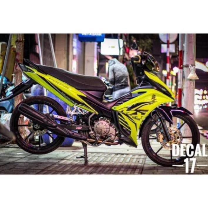 Tem rời exciter 2011 Mx dán xe vàng