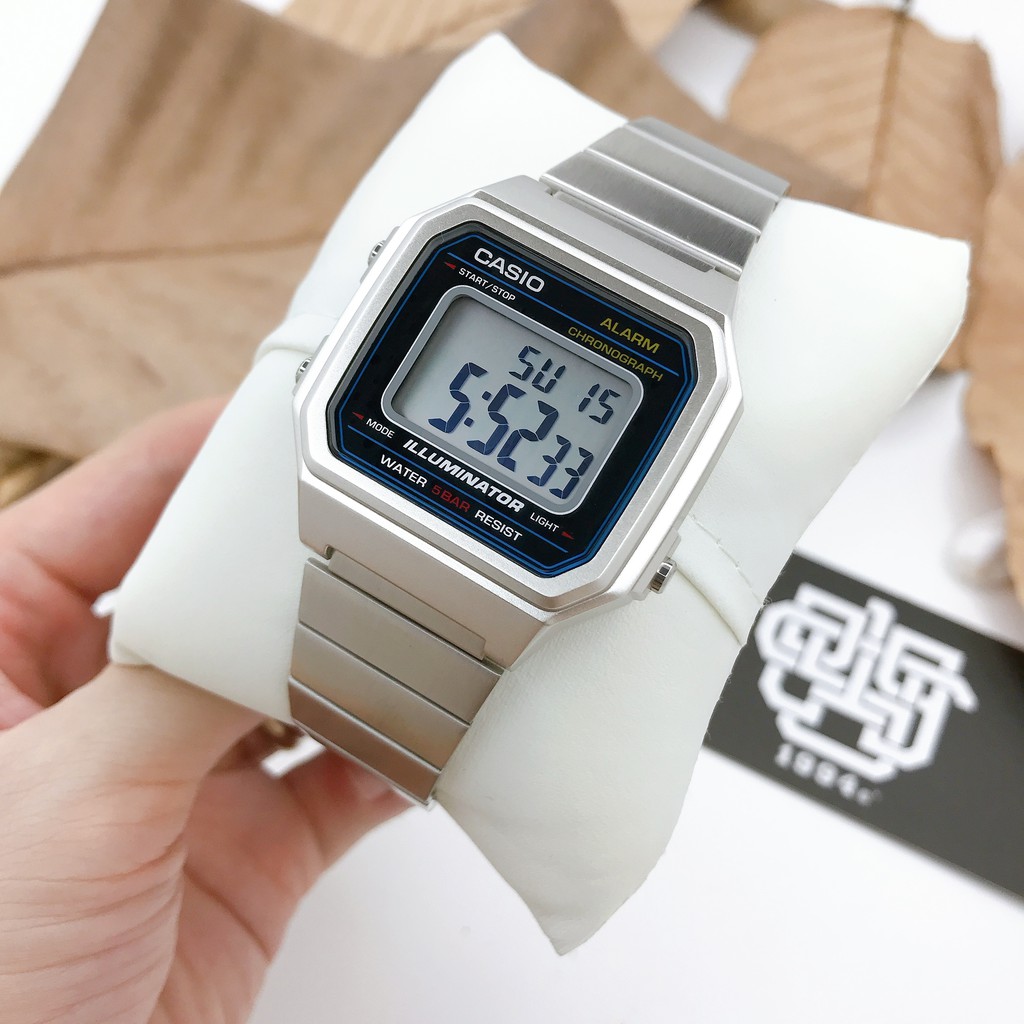 Đồng hồ nam Casio B650 / B650WD-1A dây thép không gỉ, chống nước, hàng chính hãng