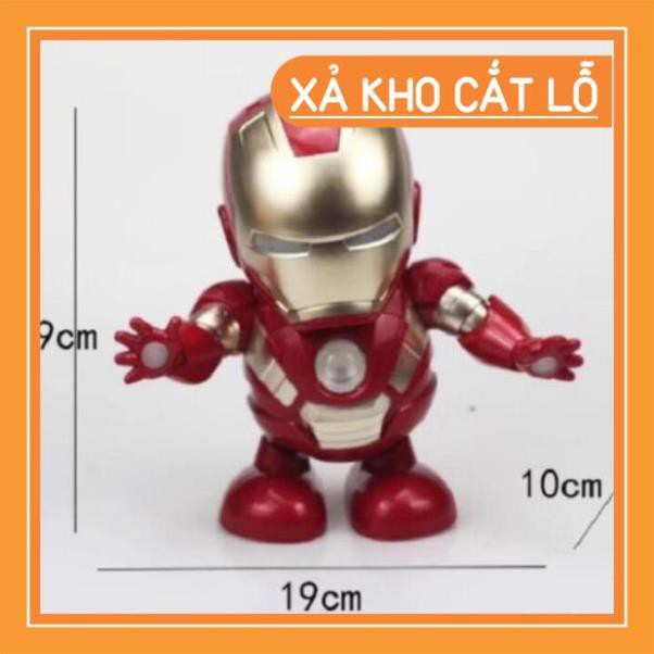 [Giá siêu sỉ] Đồ Chơi Siêu Nhân Iron Man loại đắt-Mở Mặt-Có Nhạc-Nhảy