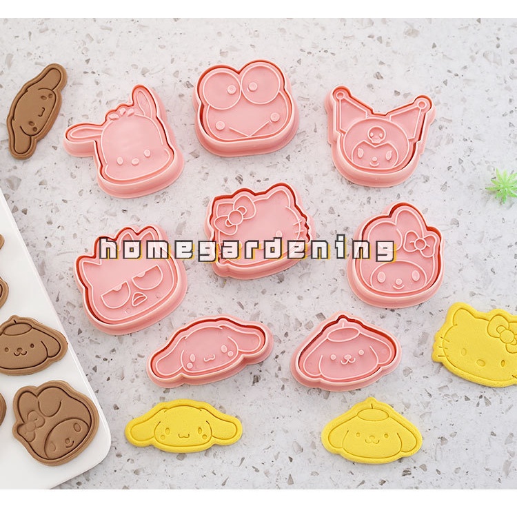 Khuôn Làm Bánh Quy Hình Hoạt Hình Melody Kuromi HelloKitty 3D DIY