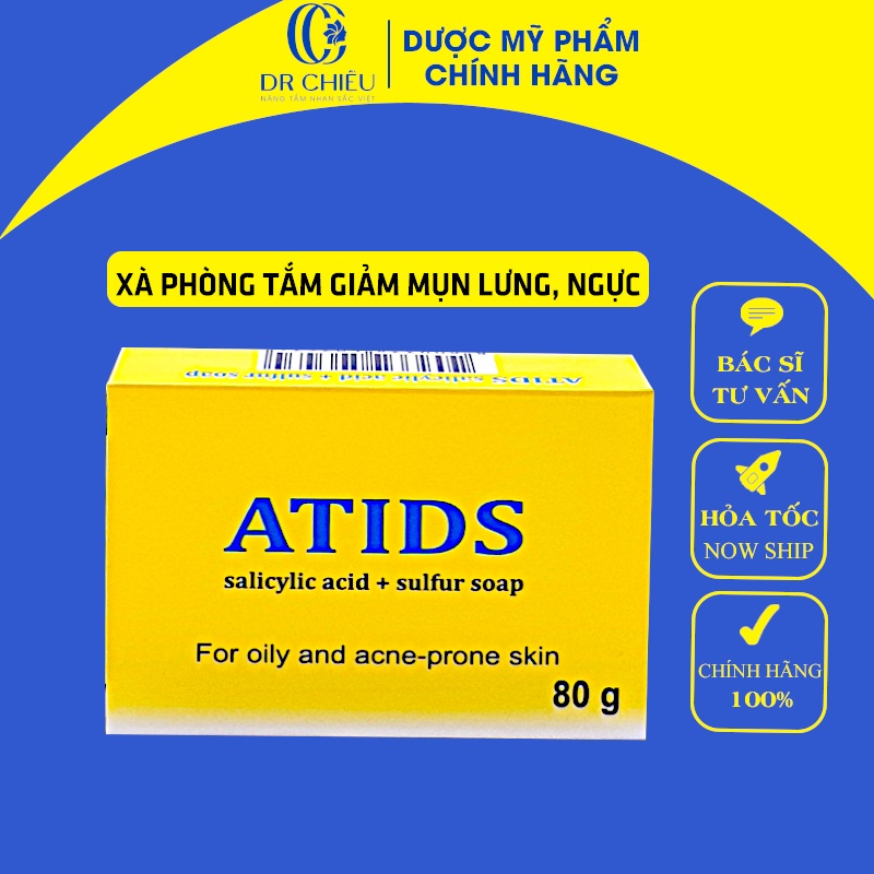 Xà phòng Atids ⚜️Da Liễu ⚜️ Xà phòng giảm mụn lưng ⚜️Giảm mụn lưng ATIDS