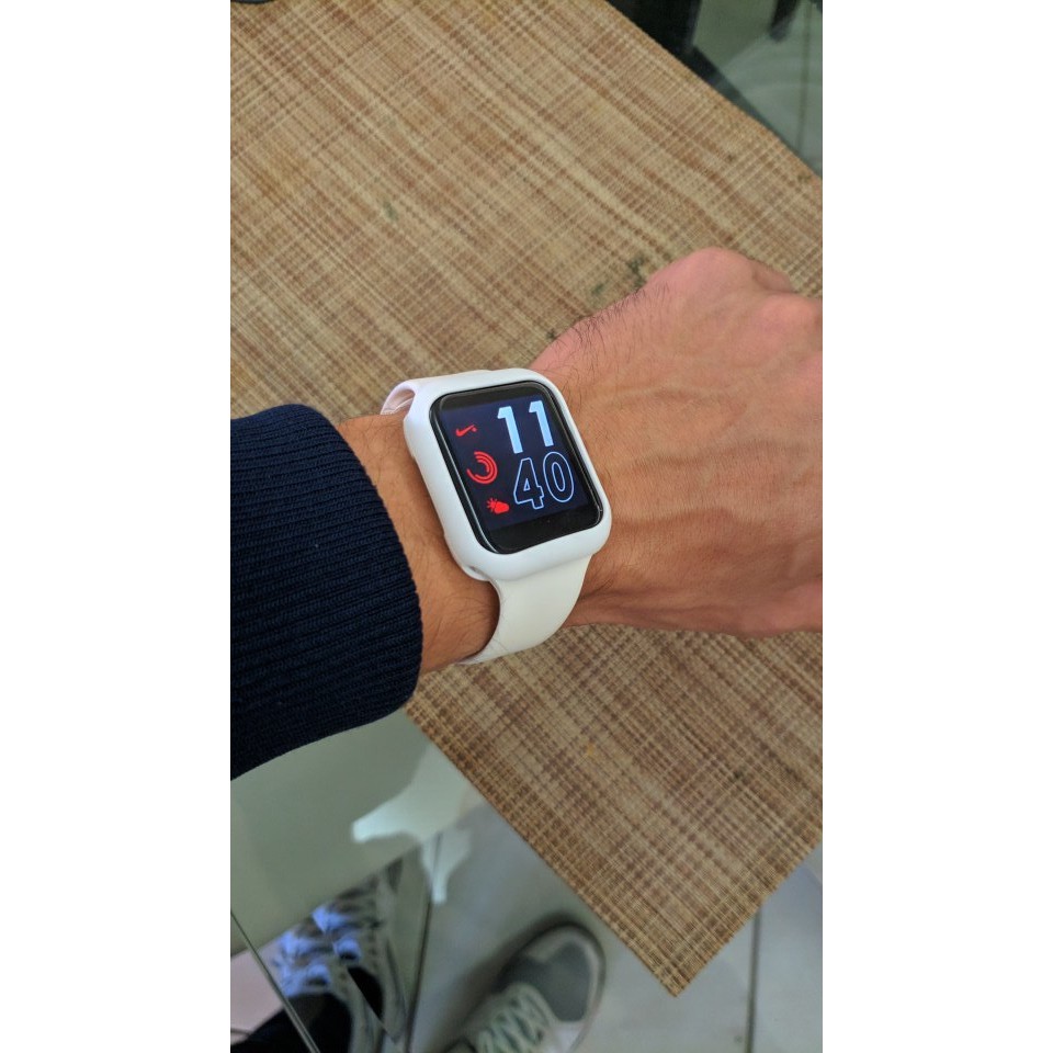 Ốp Lưng Dẻo Silicon Cao Su Cho Apple Watch seri 1 2 3 4 5 6 SE