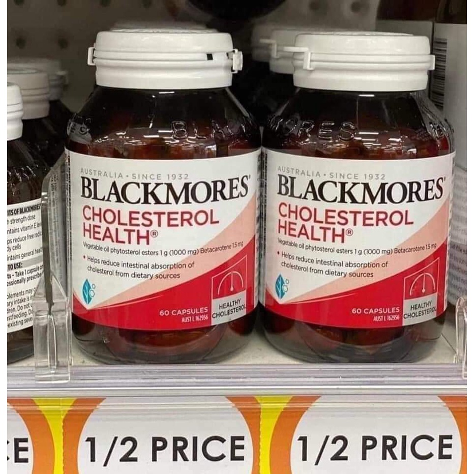 Viên uống giảm mỡ máu Cholesterol Health Blackmore Úc 60 viên - chính hãng Úc