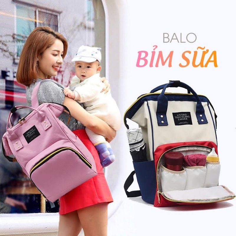 Balo Bỉm Sữa Đựng Đồ Đa Năng Cho Mẹ Và Bé ‍‍ FREE SHIP ‍‍ SIÊU TIỆN DỤNG