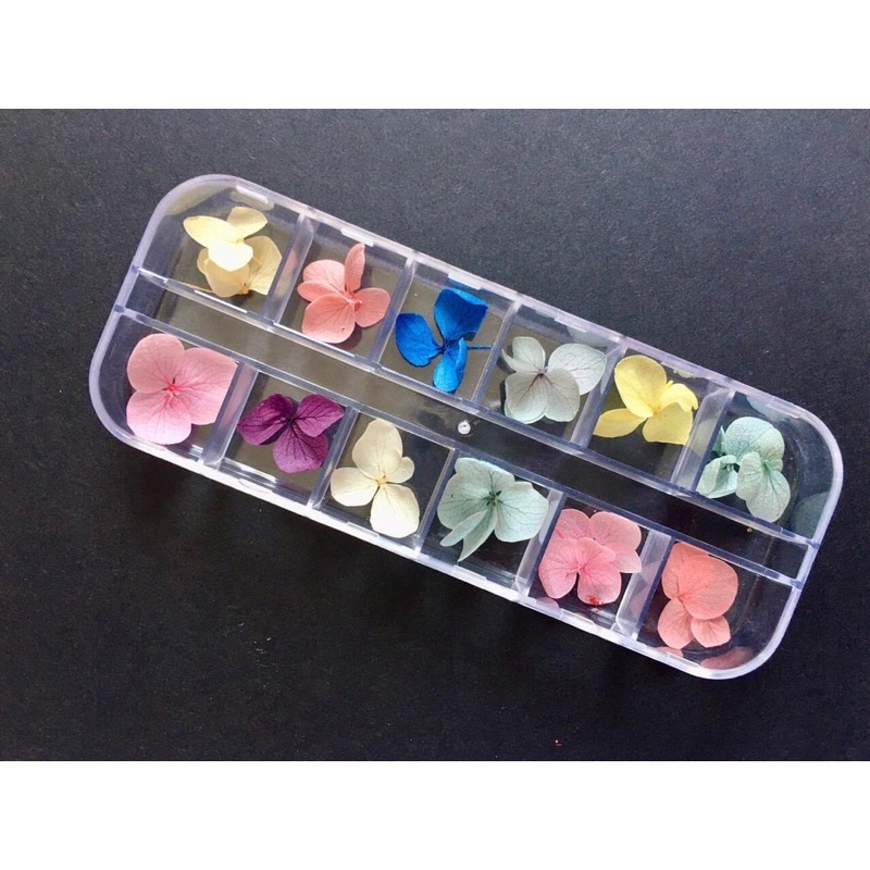 Hoa khô lụa cánh to làm nail-Phụ kiện trang trí nail