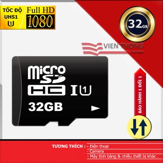 Thẻ nhớ 32gb u1 tốc độ cao micro sdhc class10 - bảo hành 12 tháng đổi mới