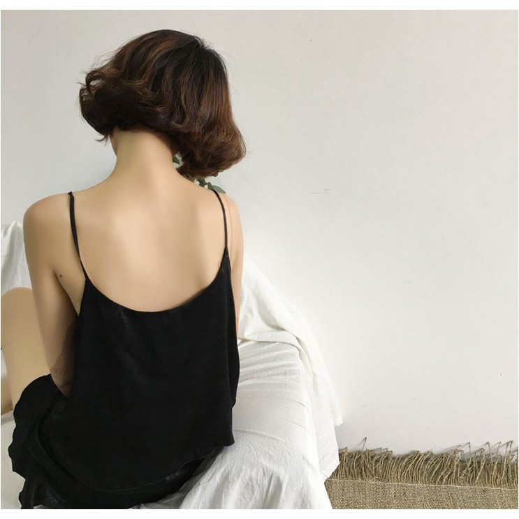 Bộ đồ ngủ nữ 2 dây cực xinh - Chất lụa mặc siêu mát - Freesize từ 45-58kg | BigBuy360 - bigbuy360.vn