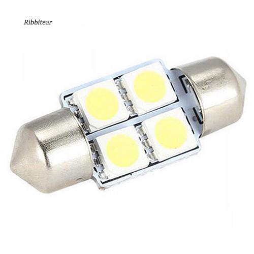 Set 2 bóng đèn trần xe hơi chuyên dụng 31MM 4 SMD 5050 LED DC 12V