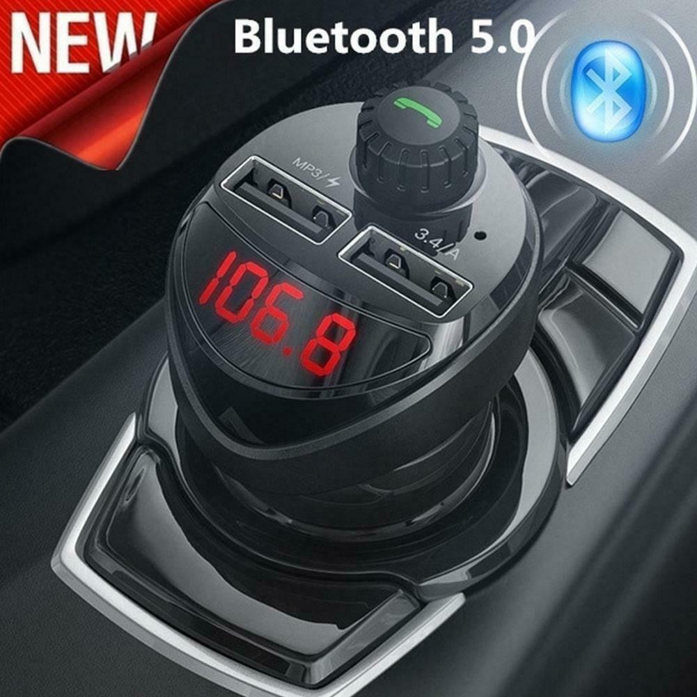 Tẩu Sạc Điện Thoại Trên Xe Hơi Kiêm Máy Nghe Nhạc Mp3 Bluetooth Hỗ Trợ Thẻ Nhớ Kép H5O3