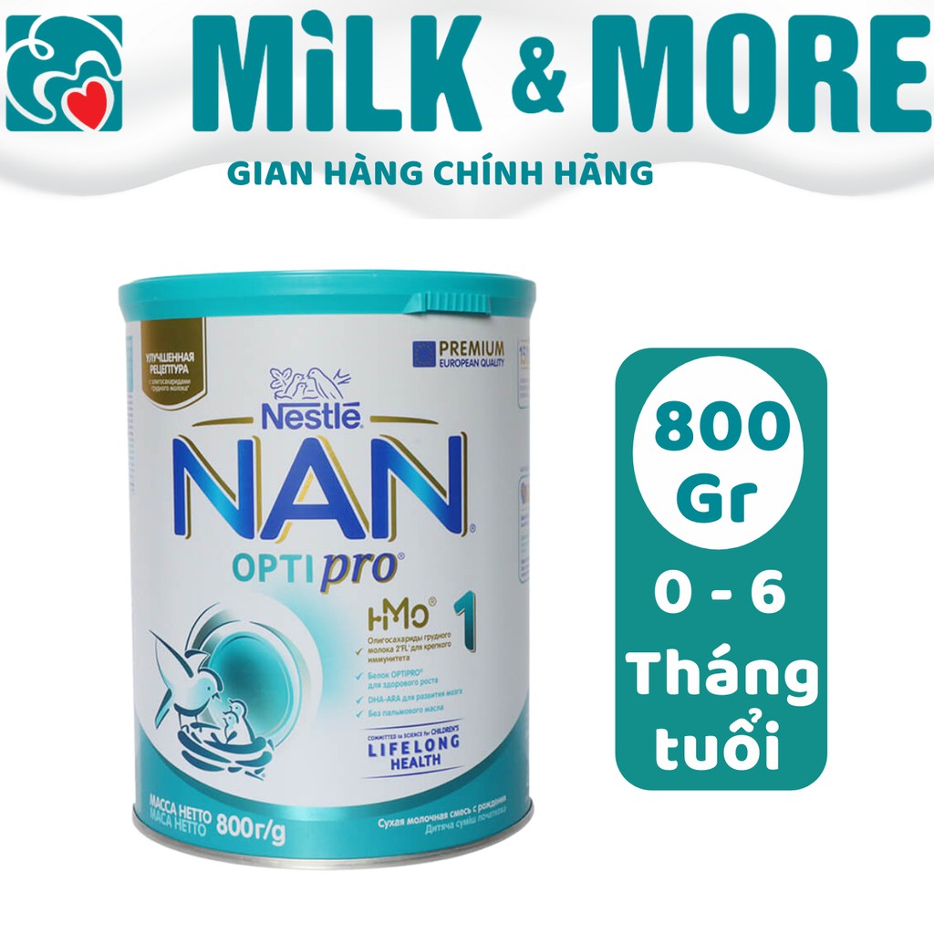 Sữa bột Nan Nga 1 800g