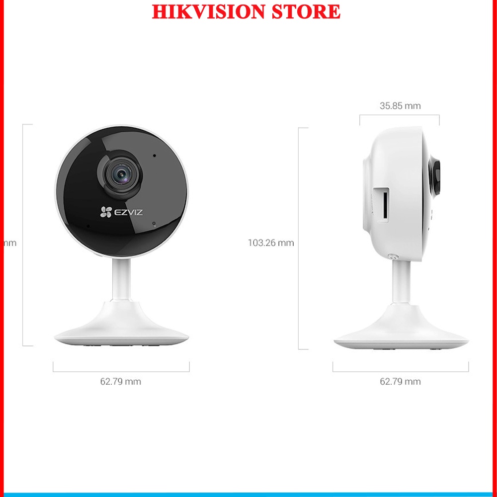 Camera WiFi Ezviz C1C B 1080P chuẩn nén H.265 Góc siêu rộng - Chính Hãng bảo hành 12 tháng