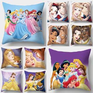 Vỏ Bọc Gối Sofa Một Mặt In Họa Tiết Công Chúa Disney Dễ Thương