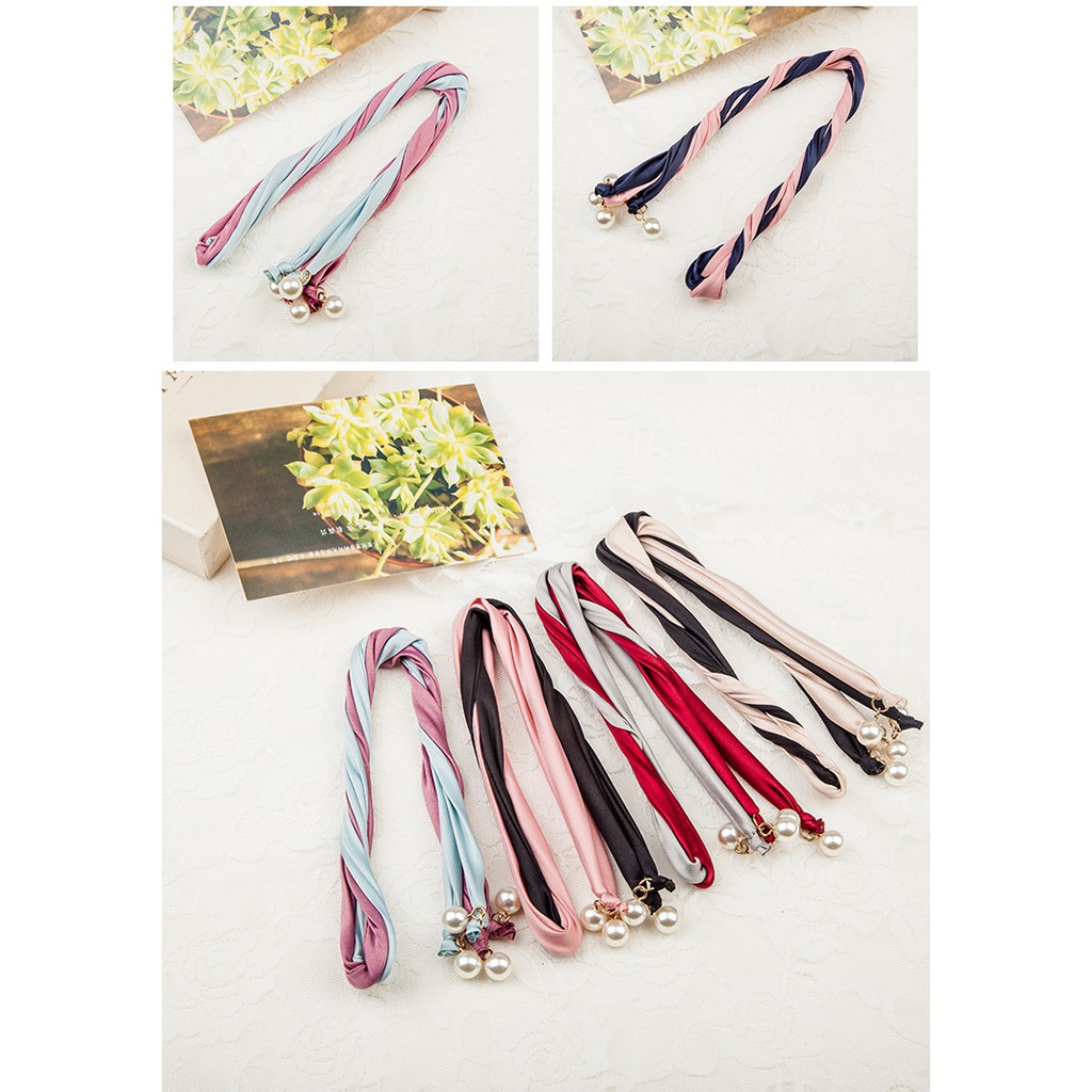 Cài Tóc 2 Màu Đan Xen Đính Hạt Hàn Quốc MS: 15 - Hưng Long PC