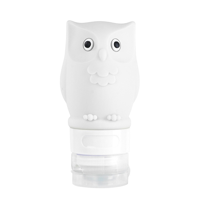 Brroa Bình Đựng Xà Phòng Bằng Silicon Hình Cú Mèo Chống Rò Rỉ Tiện Dụng Khi Đi Du Lịch