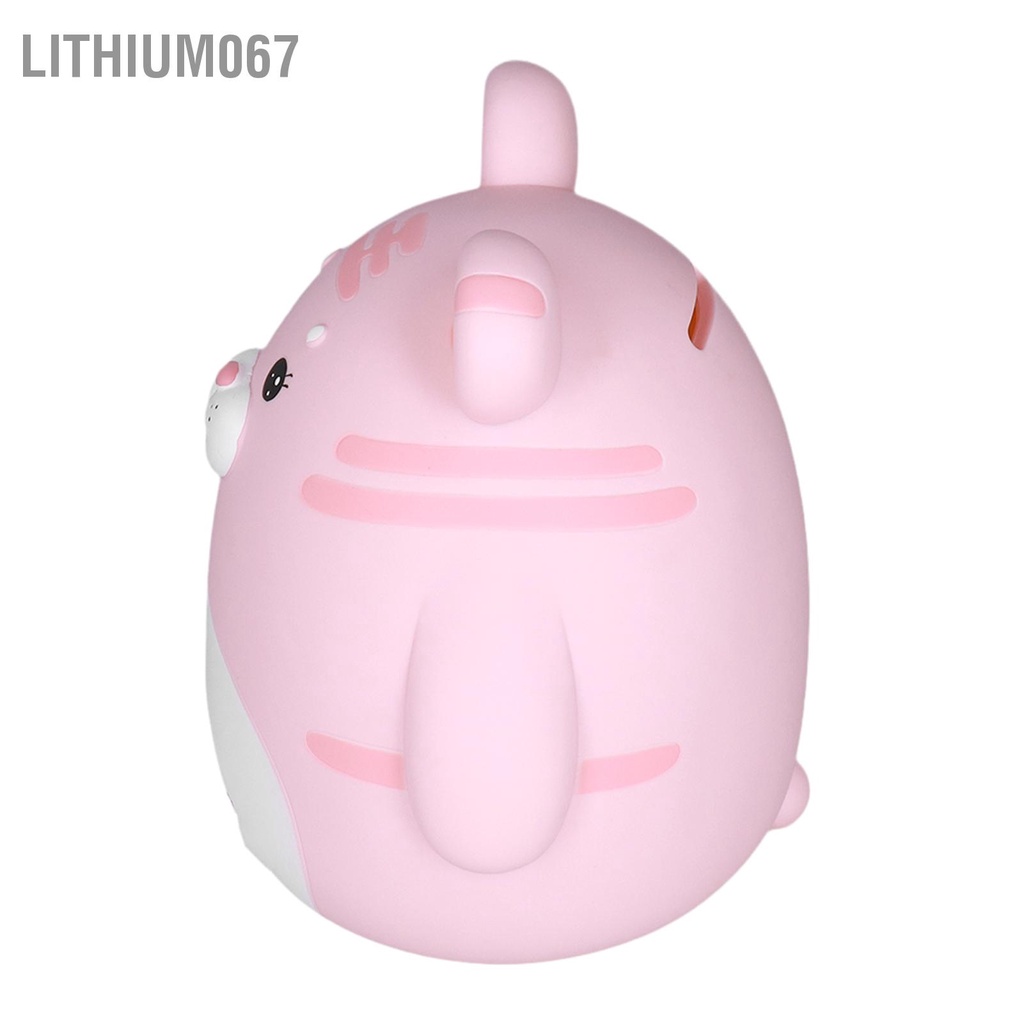 Lithium067 Con heo đất màu hồng Dung tích lớn thả bằng chứng con Vinyl Thủ công mỹ nghệ Quà tặng cho trẻ em