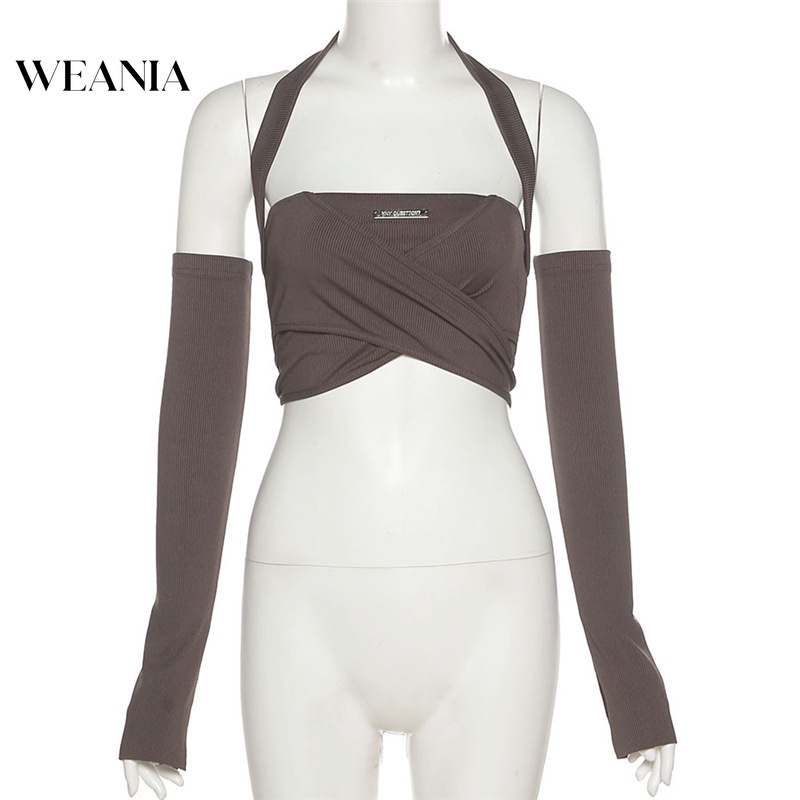 Áo Ống Có Găng Tay Thời Trang Mùa Hè Quyến Rũ Cho Nữ