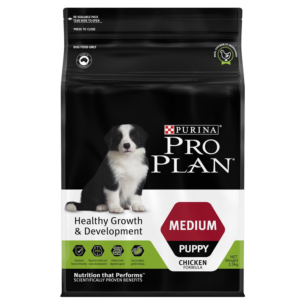 [2.5KG]Purina Pro Plan medium puppy- thức ăn cho chó con Vóc trung bình.