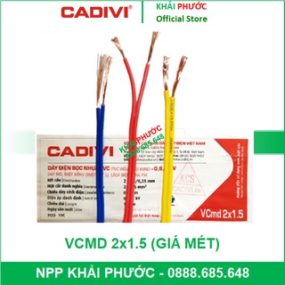 CADIVI DÂY ĐIỆN ĐÔI MỀM DẸT VCMD 2x30 (2x1.5mm2) CUỘN 100M CHÍNH HÃNG, GIÁ RẺ - KHẢI PHƯỚC ELECTRIC