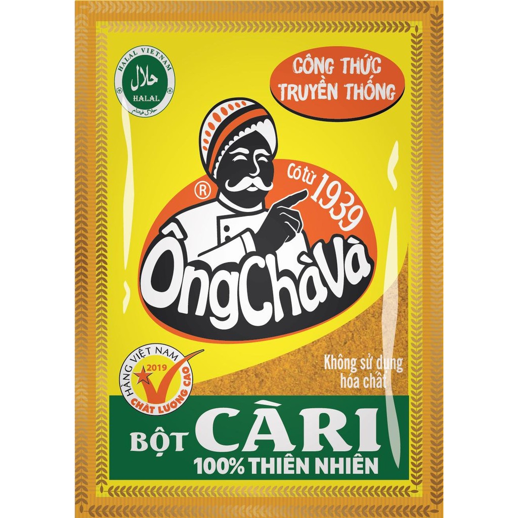 Lốc Bột Cà Ri Ông Chà Và 20g (24 gói/lốc)