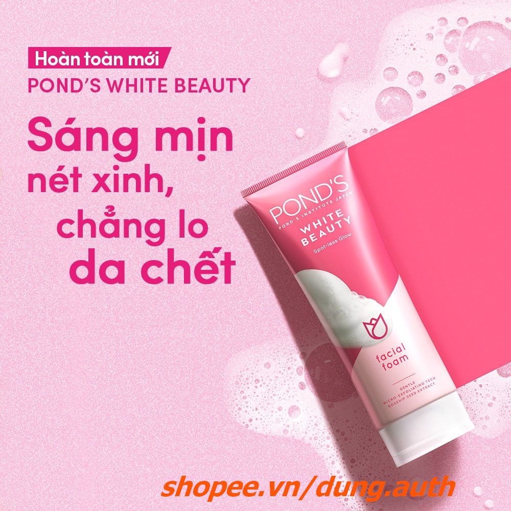 Sữa Rửa Mặt Ponds 50g Trắng Hồng Rạng Rỡ White beauty