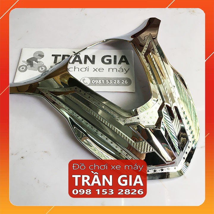 Ốp mặt nạ xe SH 2020-2021-2022 xi inox cacbon carbon - phụ kiện trang trí đồ kiểng