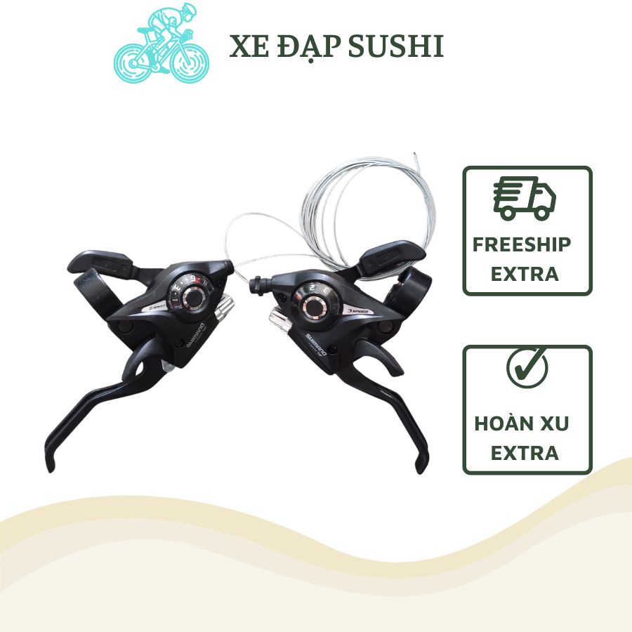 Tay bấm xả 3x8 Shimano EF65