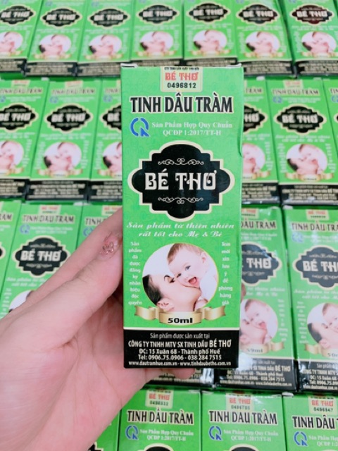 Tinh Dầu Tràm Bé Thơ Huế Chai 50ml Cho Mẹ Và Bé Sơ Sinh