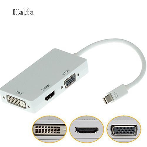 Dây Cáp Chuyển Đổi Cổng Mini Dp Sang Vga Hdmi Dvi Cho Apple Macbook