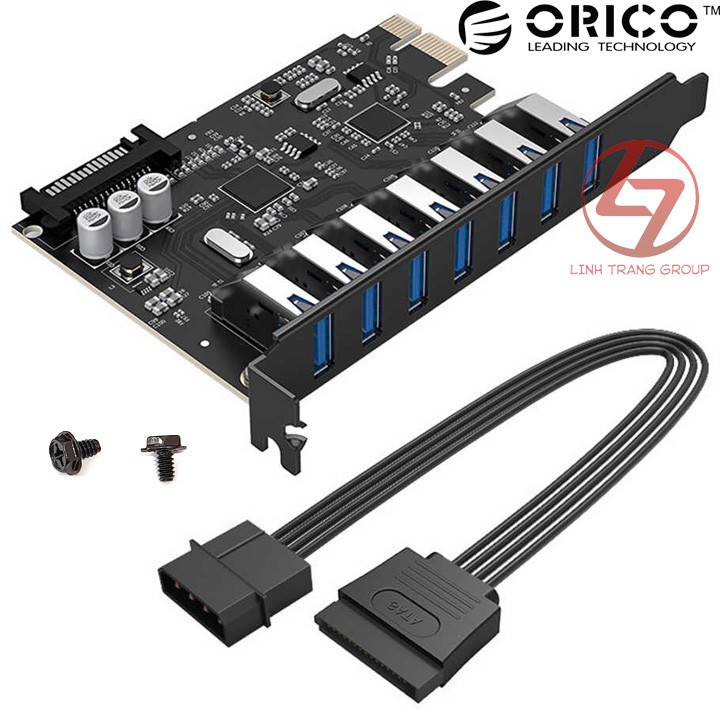 Card chuyển đổi PCI-E ra 7 cổng USB3.0 Orico PVU3-7U