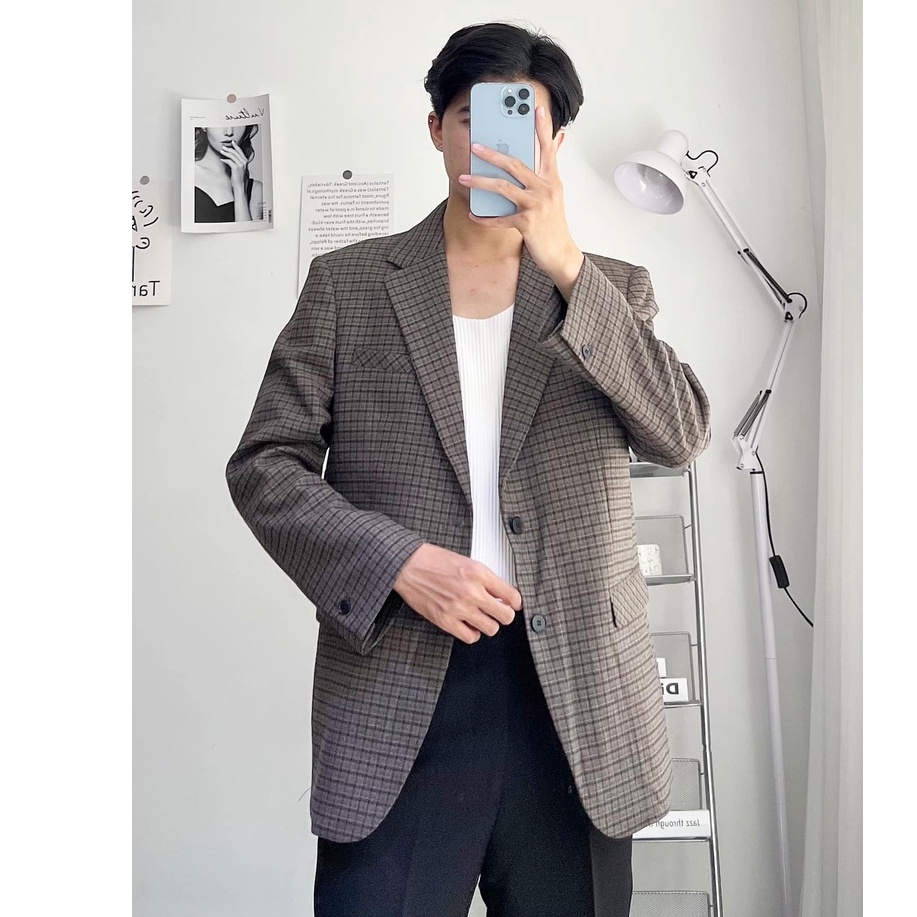 ÁO BLAZER SỌC CARO (VM102)