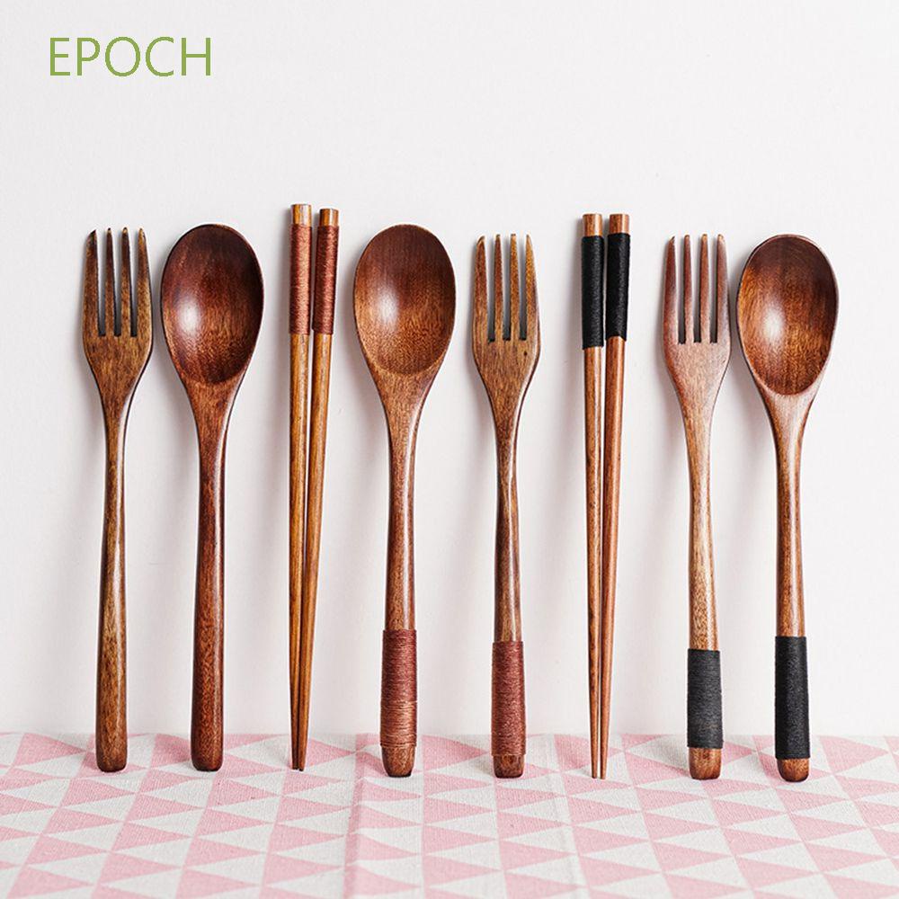 Bộ muỗng nĩa đũa ăn cơm tự nhiên dùng làm quà tặng