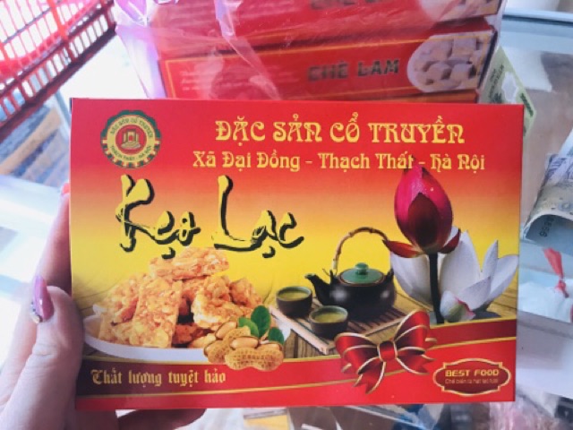 1 kg kẹo lạc đặc sản gia truyền Thạch Thất - Hà Nội (có hộp đẹp)