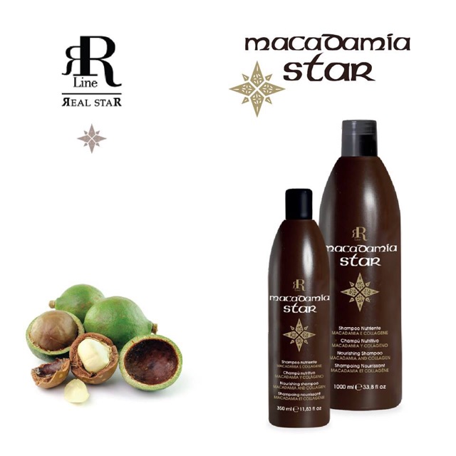 Dầu gội  Kiềm Dầu Phục Hồi Kích Thích Mọc Tóc Macadamia Star 1000ml Chiết Xuất Tinh Dầu Quả Maca