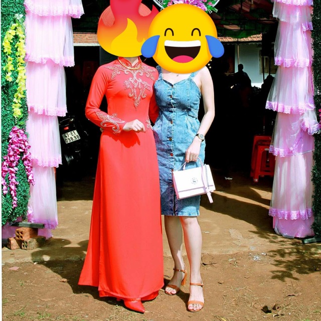 Áo dài cưới màu đỏ