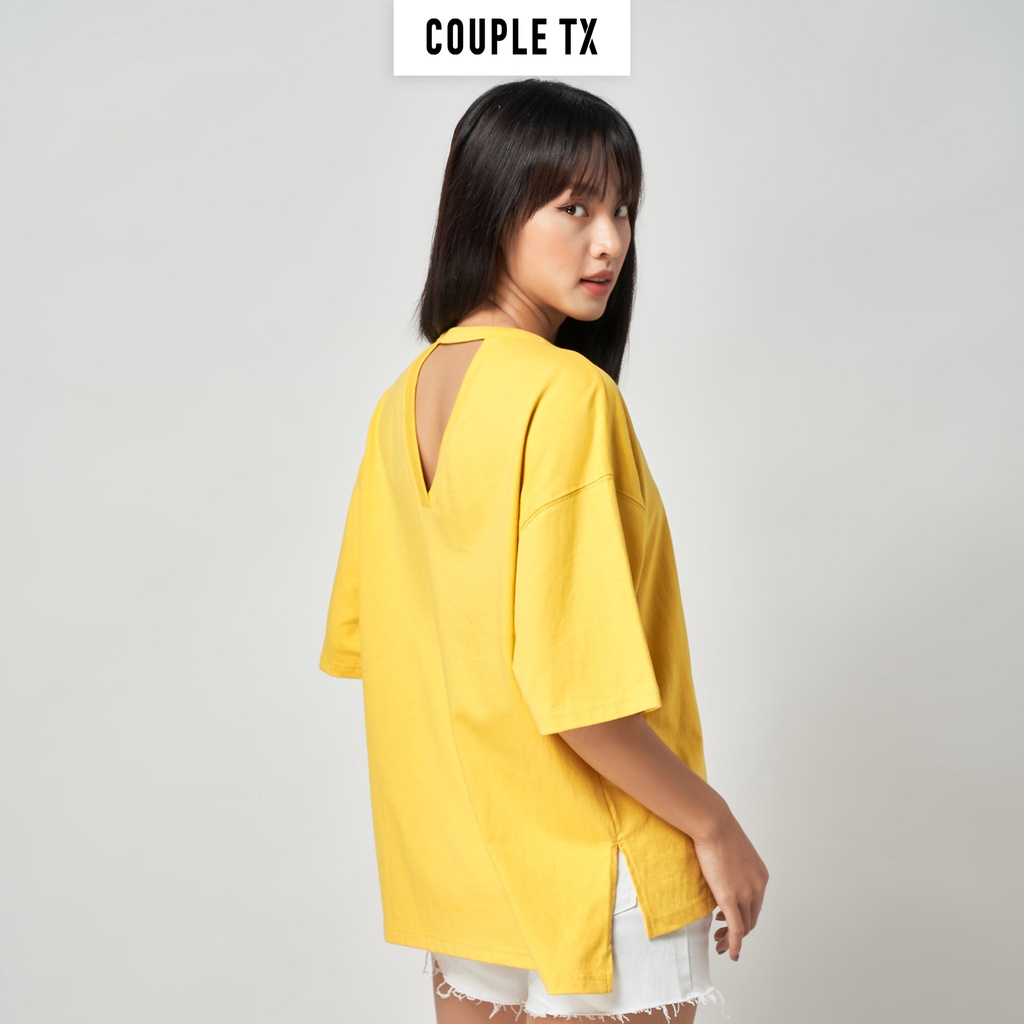 Áo Thun Nữ Oversize Khoét Cổ Couple TX WTS 2063