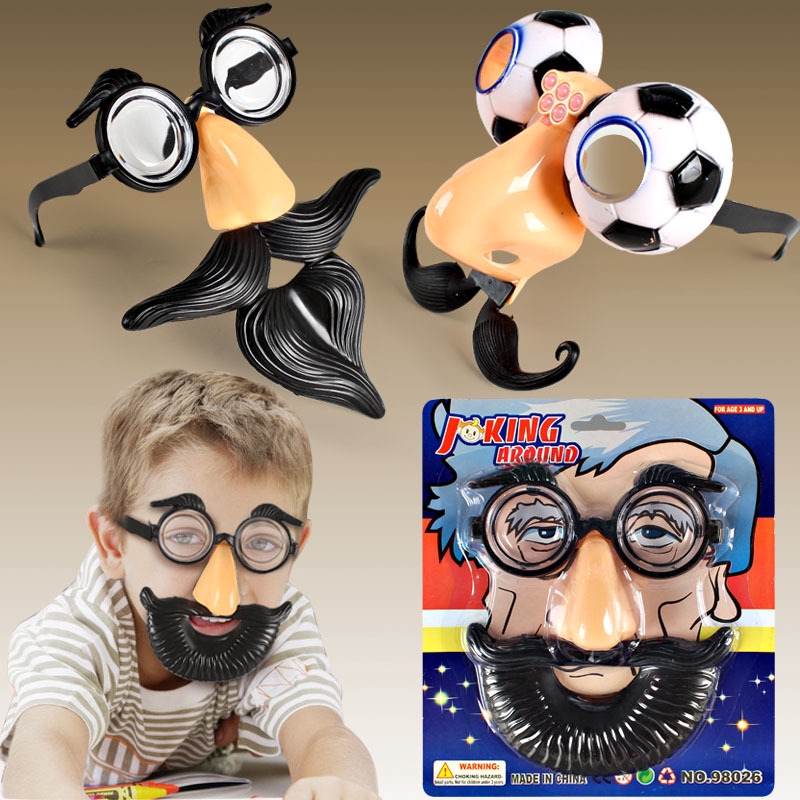 Halloween Funny Glasses Fake Nose Fake Mustache Funny Glasses Prom Dress Up Toy