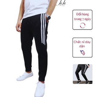 Quần Thể Thao Nam TT07, Nỉ Dày Dặn 3 Sọc Lửng, Phong Cách Và cá tính, Kèm quà tặng hấp dẫn