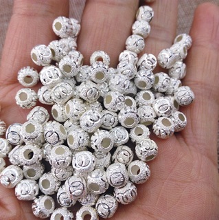 [S925] Charm bạc bi cát - MH182 MOCHUONG JEWELRY