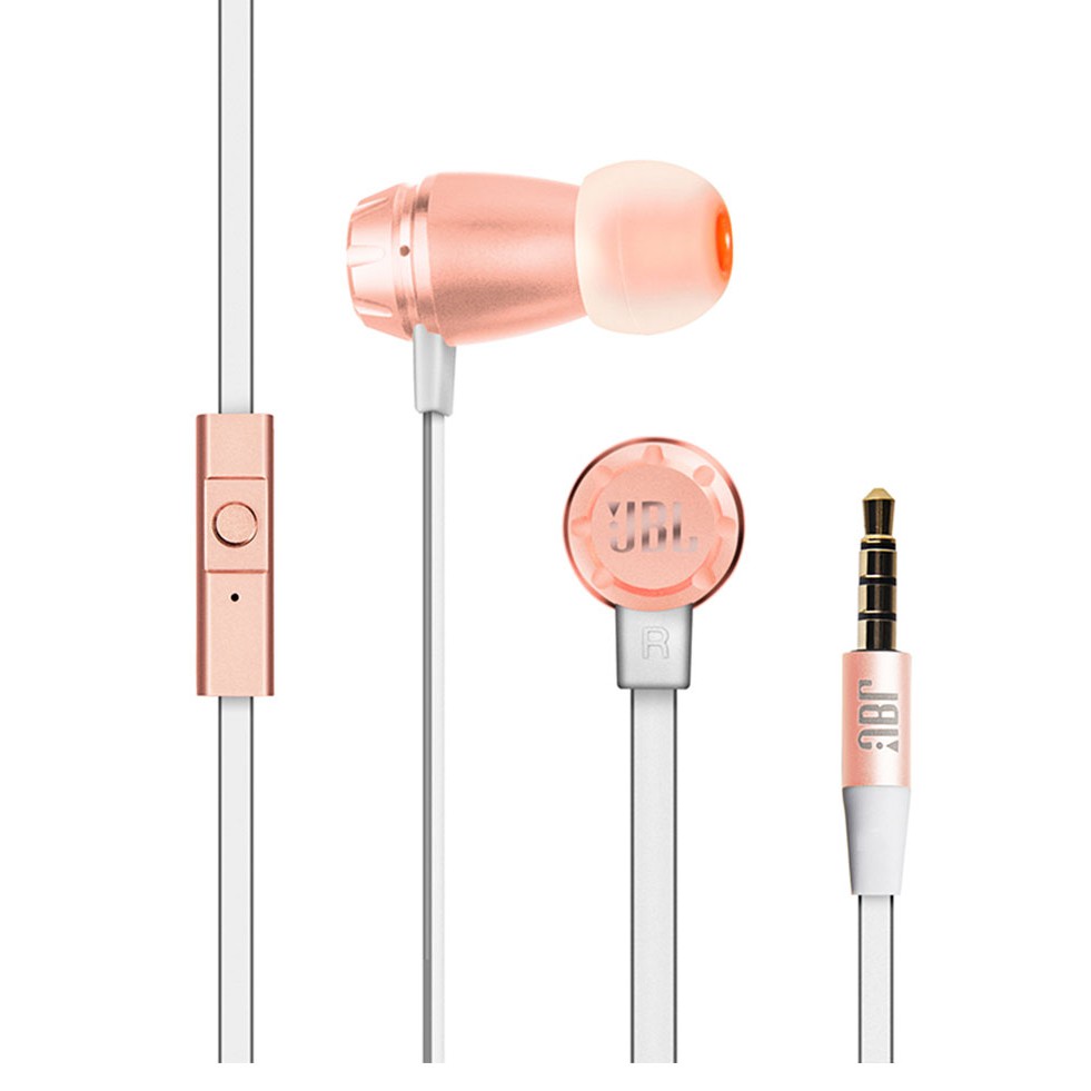 Tai nghe có dây nghe âm stereo JBL T380A kiểu nhét tai đầu cắm 3.5mm âm Hifi hỗ trợ cuộc gọi rảnh tay tích hợp Micro