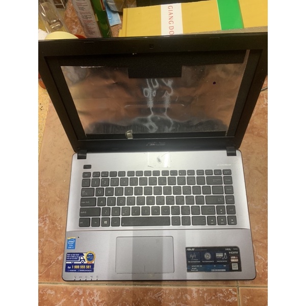 Xác laptop asus x450L mainboard hư rã bán linh kiện, ko bảo hành