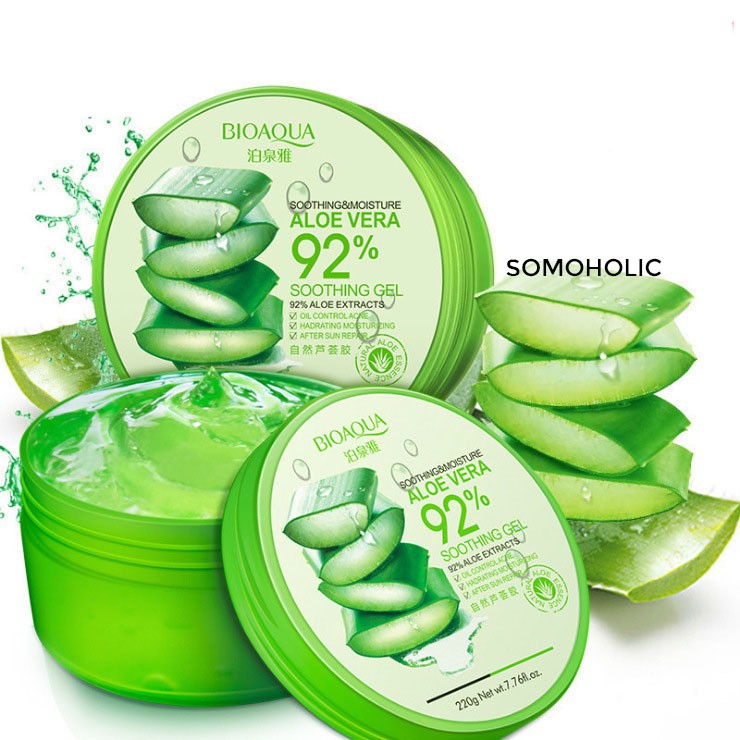 Gel Lô Hội Nature Republic Soothing & Moisture Aloe Vera 92% Soothing Gel 300ml SOMOHOLIC LH01