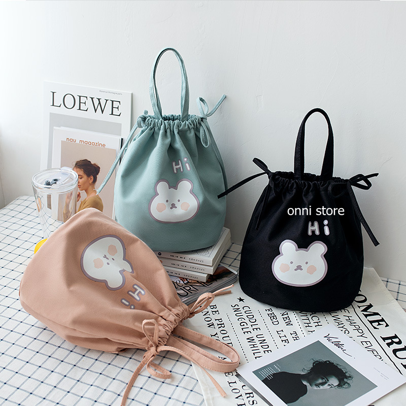 Túi Canvas dây rút thiết kế mới năng động thời trang