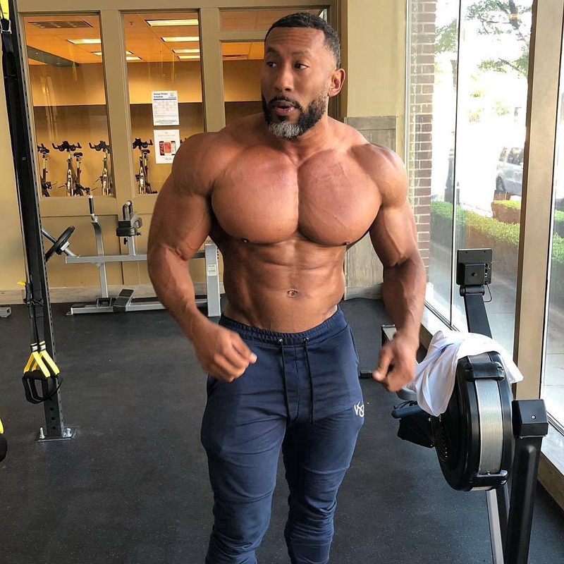 VQ Men's Cotton Sports Slim Pants Straight Tube Running Stretch Pants