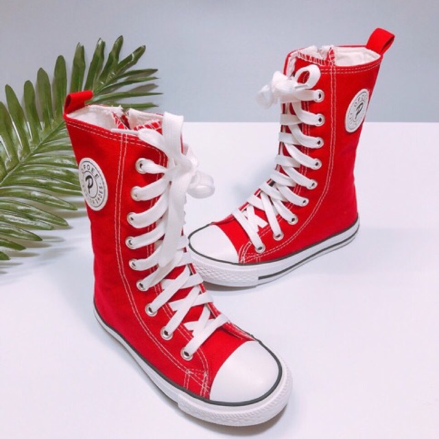 Boot vải cao cổ cho bé gái